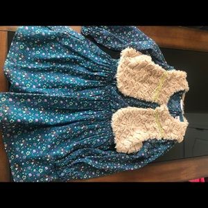 Girls dress with attached vest size 6